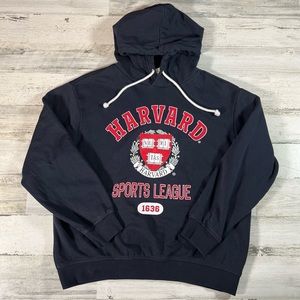 H&M Harvard University Sports League Adult Navy/Red Hoodie Size Small